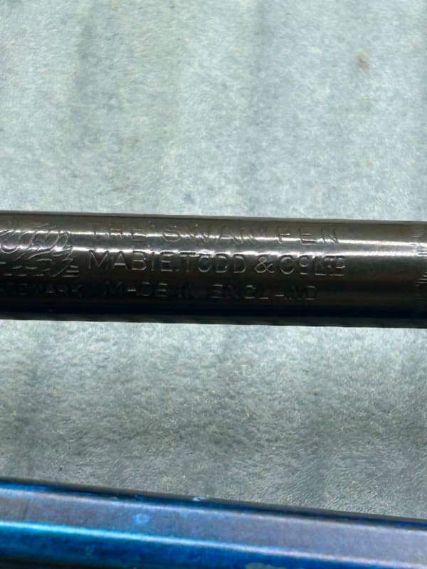 Vintage Mabie Todd Swan 1500 Eyedropper Fountain Pen - 14ct Medium nib 
