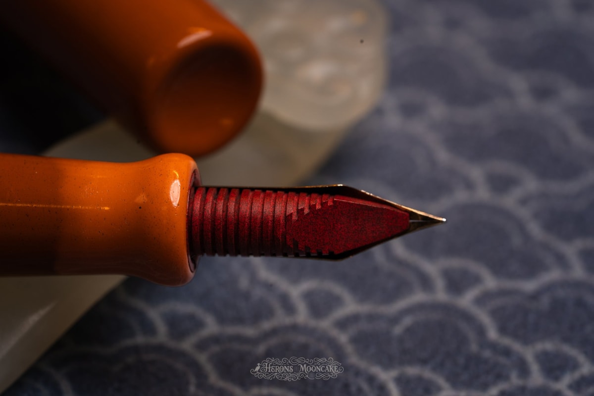 Heron's Hollow | Mistress | Mandarin Orange | #4 Conklin Flex