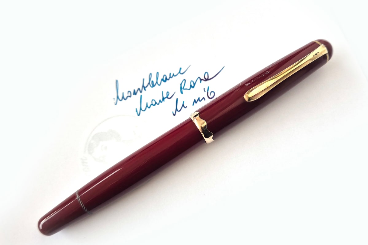 Montblanc Monte Rosa Burgundy Rare Fountain Pen (042G)