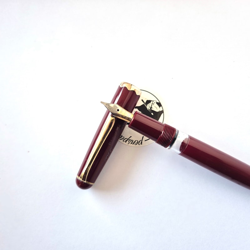 Montblanc Monte Rosa Burgundy Rare Fountain Pen (042G)