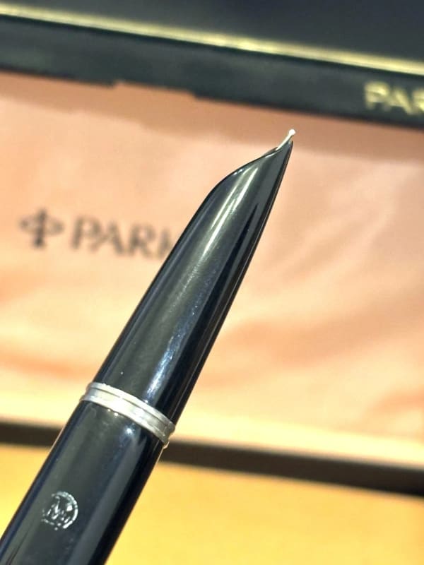 NOS Rare Parker 51 Aerometric Fountain Pen Black 3 Pieces Argentina (Bfp671)