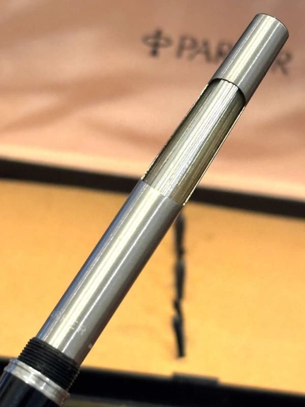 NOS Rare Parker 51 Aerometric Fountain Pen Black 3 Pieces Argentina (Bfp671)
