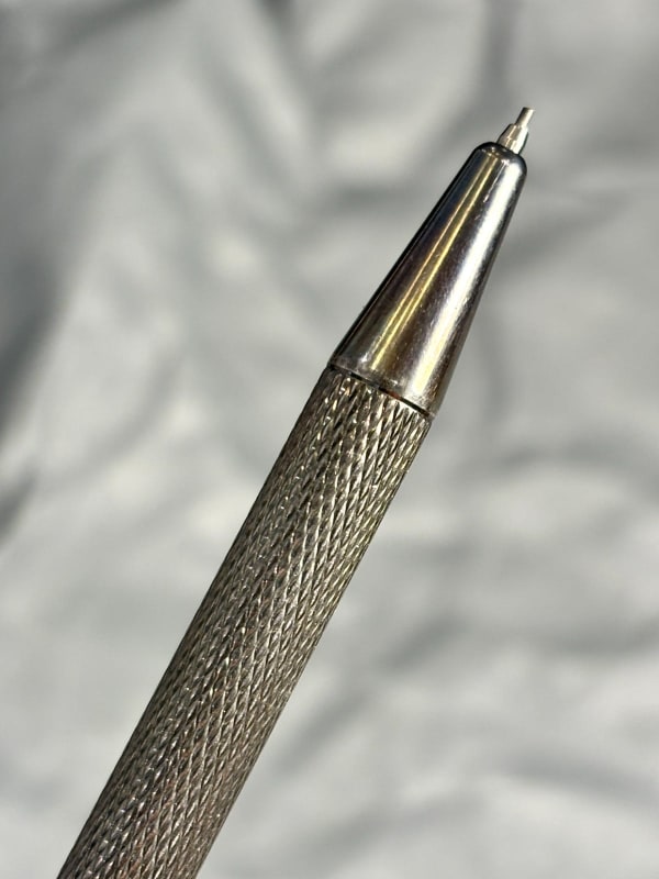 S.T. Dupont Pencil Twist Silver Grain D'Orge Barleycorn- New