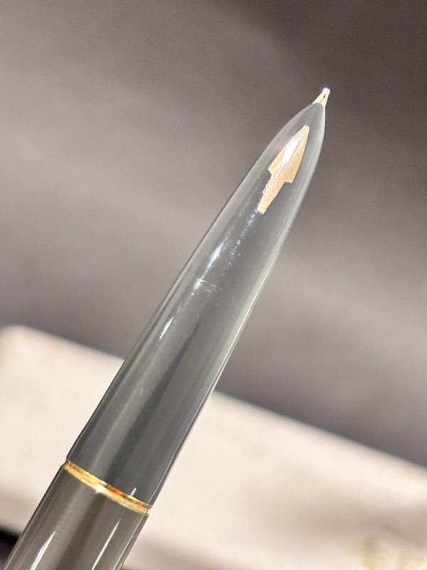 Parker 61 Fountain Pen Grey Gold Filled Cap - NOS (Bfp697)