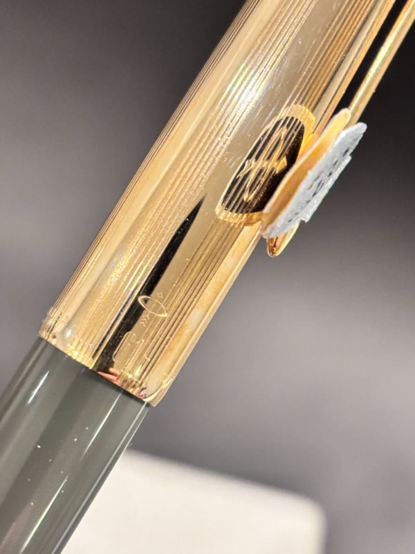 Parker 61 Fountain Pen Grey Gold Filled Cap - NOS (Bfp697)