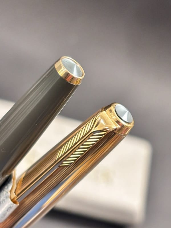 Parker 61 Fountain Pen Grey Gold Filled Cap - NOS (Bfp697)