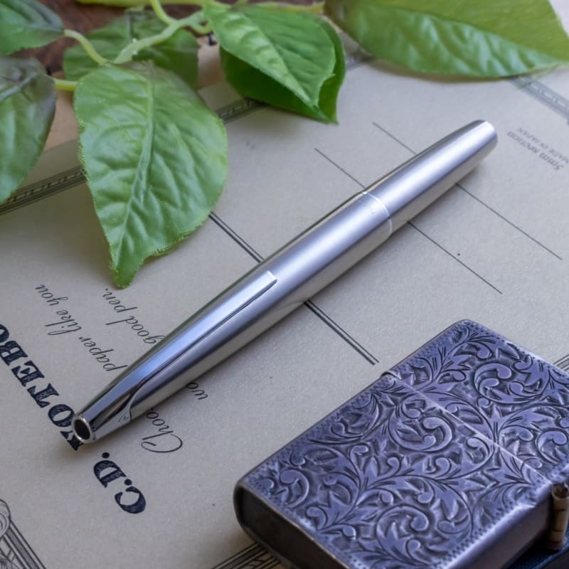 Japanese Vintage 1970`s Pilot MYU 701 H877 Full Steel M Nib Fountain Pen