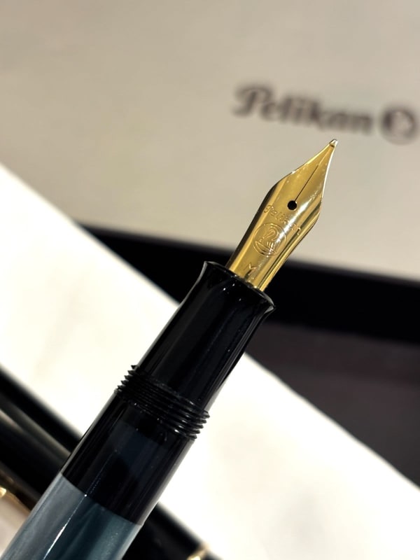 Pelikan M200 Marbled Green New Style Germany M Nib Mint (Bfp631)