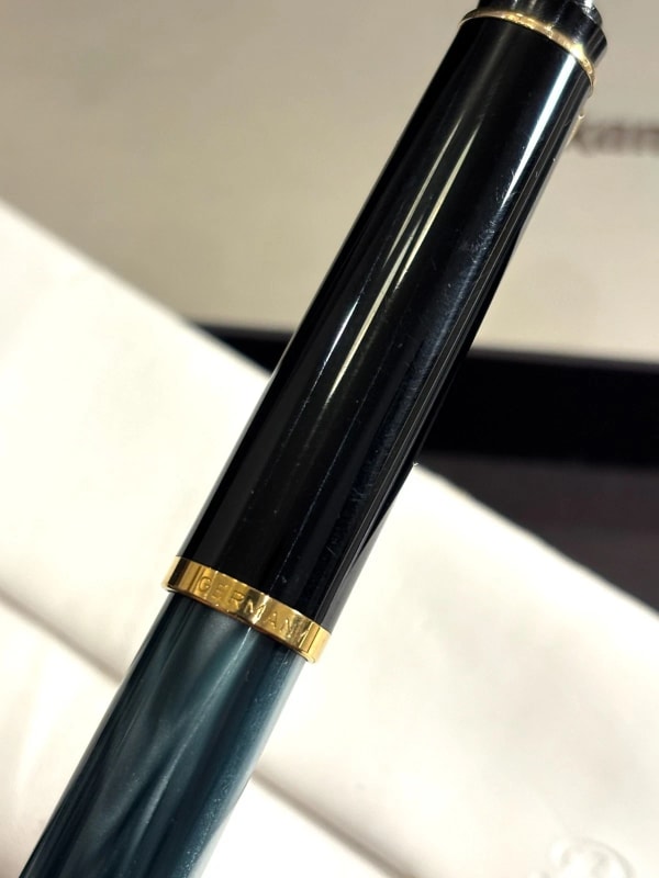 Pelikan M200 Marbled Green New Style Germany M Nib Mint (Bfp631)