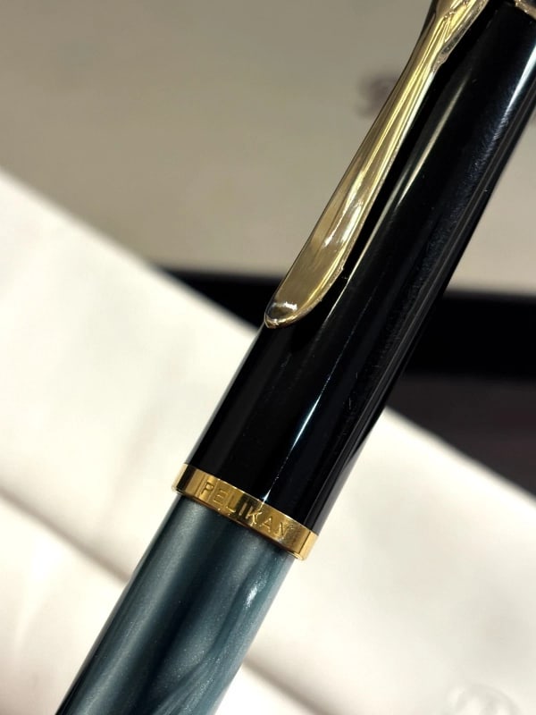 Pelikan M200 Marbled Green New Style Germany M Nib Mint (Bfp631)