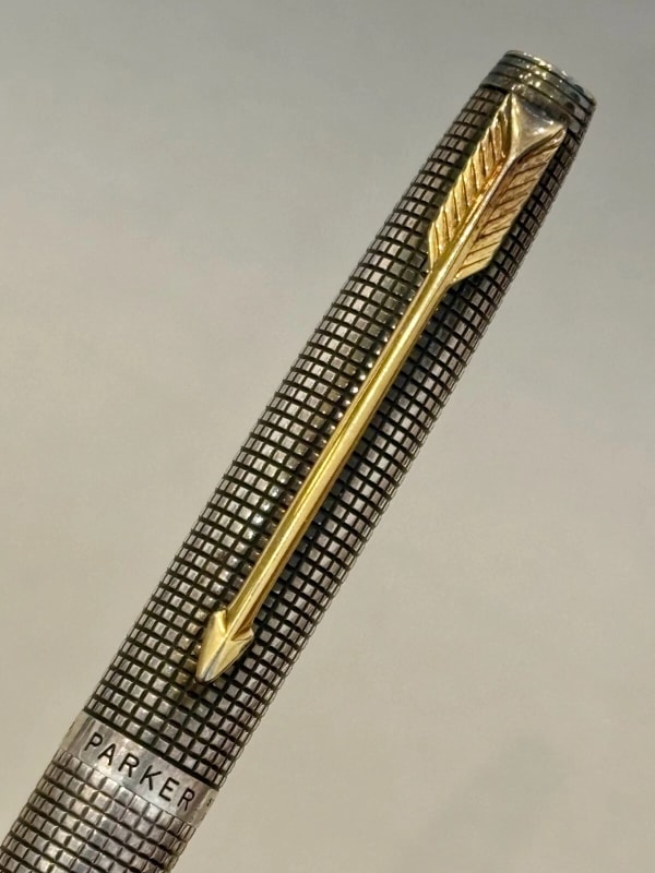 Parker 75 Cisele Sterling Silver Fountain Pen Flat Tassie - Restored (Bfp484)
