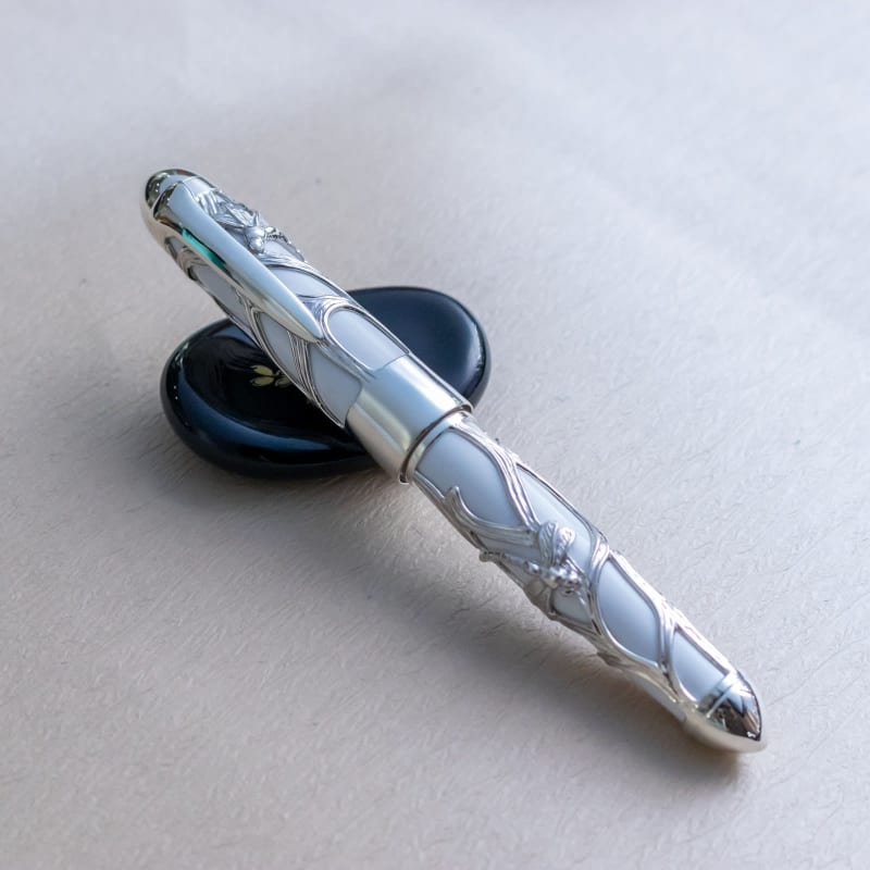 Kyomaru x Sailor Pro Gear Slim 21 Sterling Silver Dragonfly 21K Nib Fountain Pen