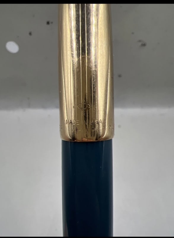 Parker VP Custom Fountain Pen Teal Medium Nib