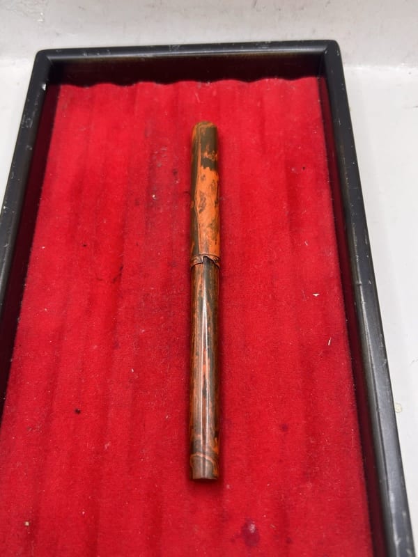 Vintage Waterman 12 Fountain Pen Mottle Flexible NIB Read Description
