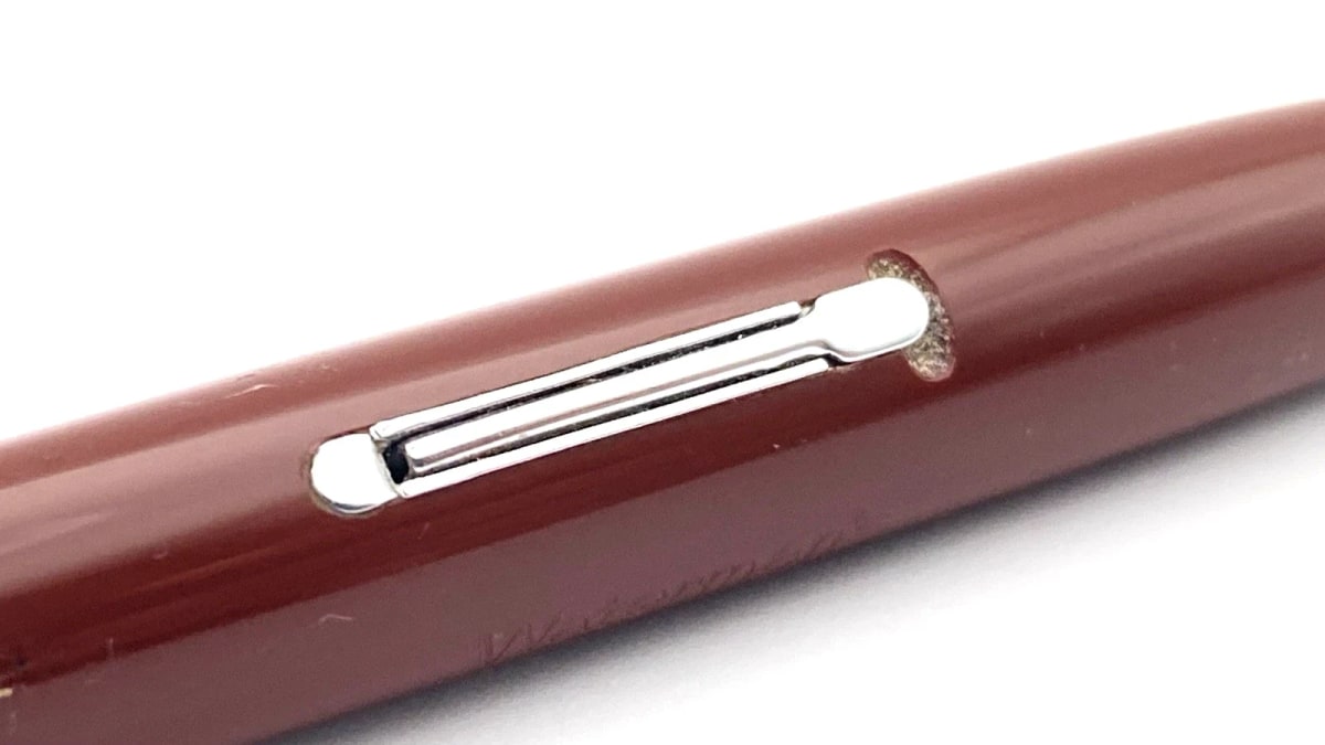 Vintage Waterman Lady Garland Fountain Pen Maroon 14K Gold Fine NIB Made In USA