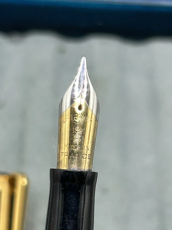 Waterman Watermina Night And Day Gold Plated Fountain Pen