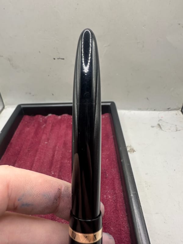Parker Duofold Maxima Aerometric fountain pen, huge no50 14k Medium nib, 1950s