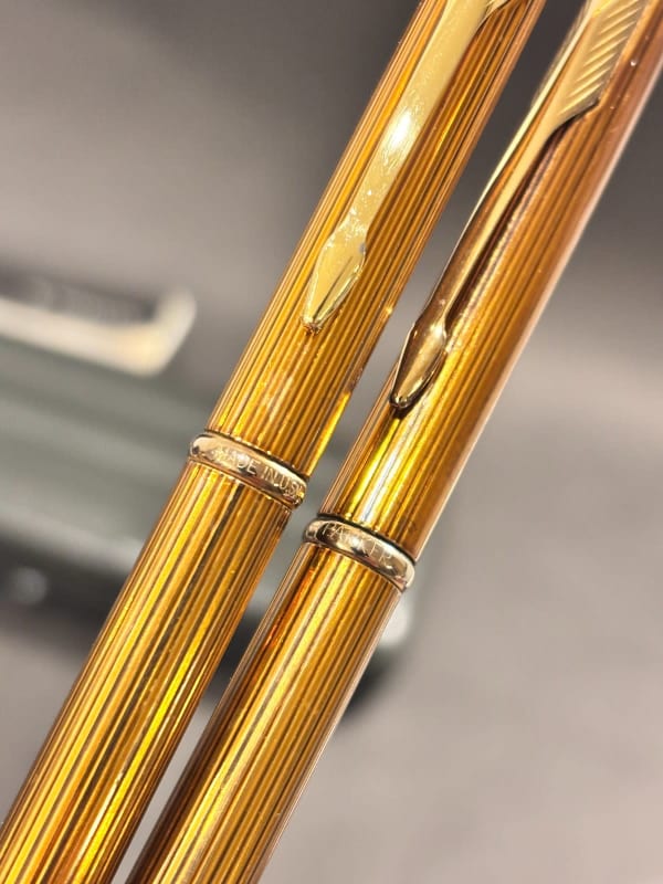 Parker Insignia Ballpoint & Pencil Set Gold - NOS (Bfp699)