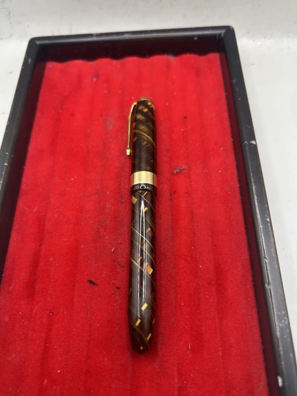 Conway Stewart 27 Tiger'S Eye Fountain Pen Medium Flex