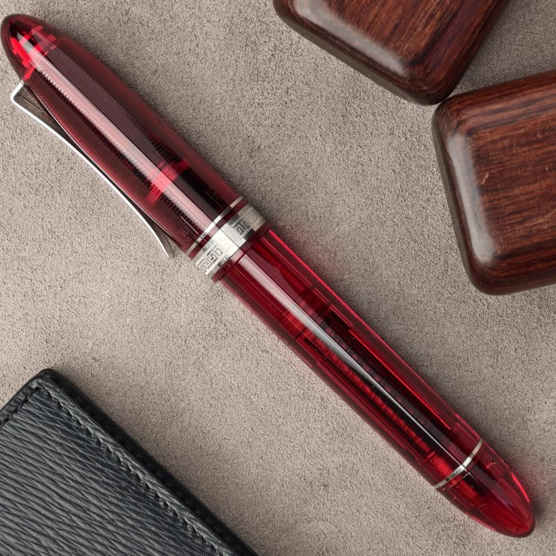 Omas 360 Vintage Limited Edition Fountain Pen in Transparent Red M 18K