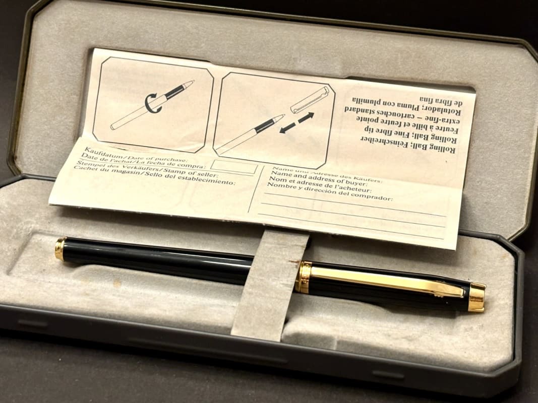 Elysee En Vogue Fountain Pen Black Lacquer - NOS (Bfp612)