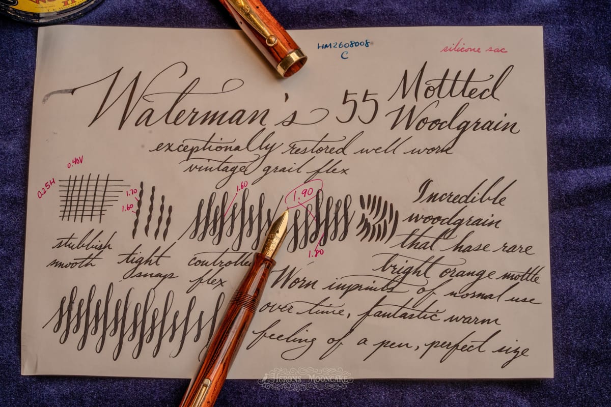 Waterman's | 55 | Red Mottled Woodgrain | #5 Flex