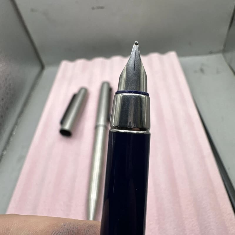 Vintage Parker 25 Stainless Steel Trio Set: Fountain, Ballpen & Pencil NOS