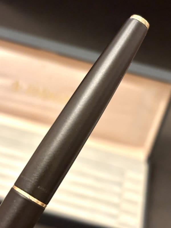 NOS Parker 45 Aerometric Fountain Pen Brown Lacquered Argentina (Bfp591)