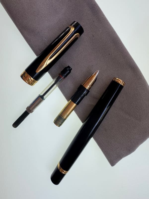 Vintage Waterman Liaison Fountain Pen – Black 18 K<F>