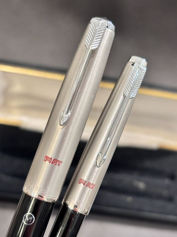NOS Parker 51 Aerometric Fountain Pen+Bp Black Set Argentina Fiat Gift (Bfp719)