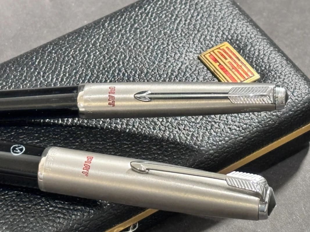 NOS Parker 51 Aerometric Fountain Pen+Bp Black Set Argentina Fiat Gift (Bfp719)