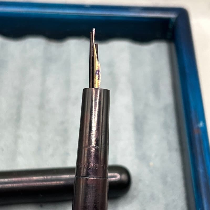Vintage Mabie Todd Swan 1500 Eyedropper Fountain Pen - 14ct Medium nib Full Flex