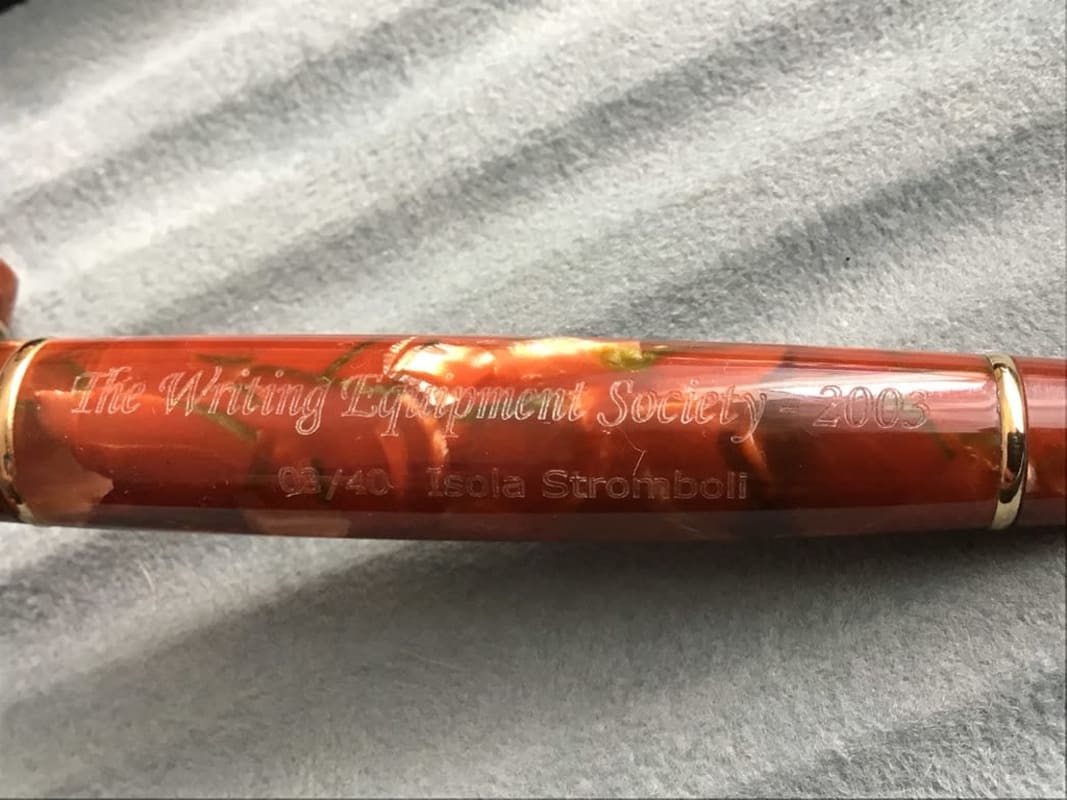 Stipula Writing Equipment Society WES Isola Stromboli Limited Edition Fountain Pen