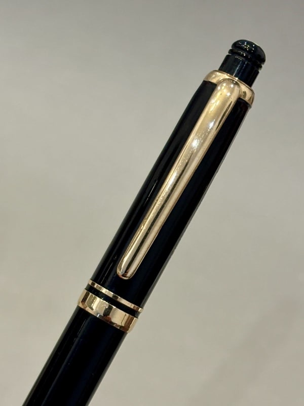 Montblanc 274 Pix Push Pencil Black & Gold 1950S (Bfp570)