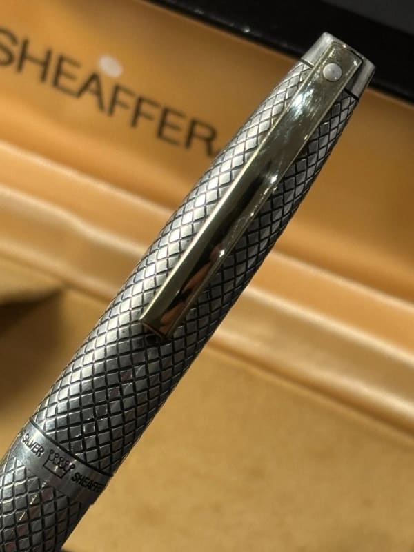 Sheaffer Silver Imperial Fountain Pen Touchdown Sterling Silver (Bfp673)