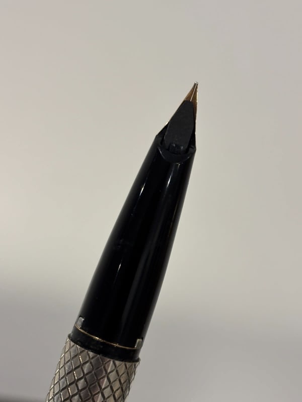 Sheaffer Silver Imperial Fountain Pen Touchdown Sterling Silver (Bfp673)