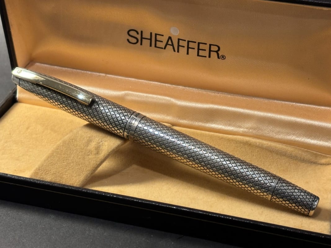 Sheaffer Silver Imperial Fountain Pen Touchdown Sterling Silver (Bfp673)