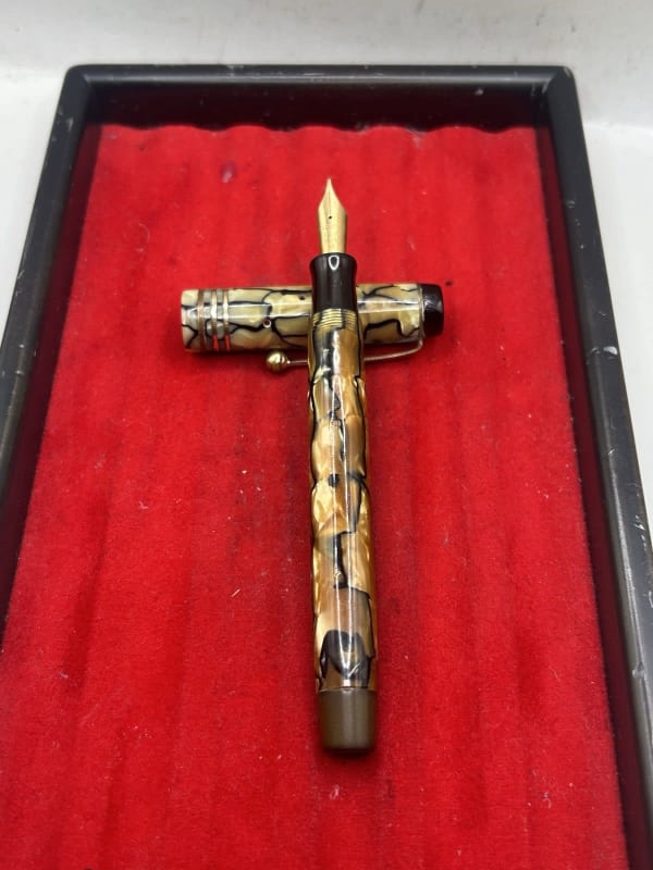 Parker Duofold Streamline Deluxe Jr 14K Parker NIB Fountain Pen And Pencil