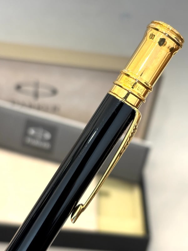 Parker Duofold Centennial Ballpoint 90S Mark Ii, Black W Gold Trim (Bfp520)