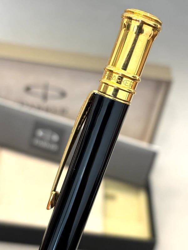 Parker Duofold Centennial Ballpoint 90S Mark Ii, Black W Gold Trim (Bfp520)
