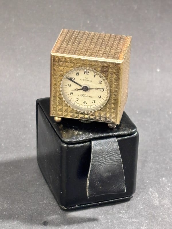 Nepro World'S Smallest Alarm Clock - NOS - Cased