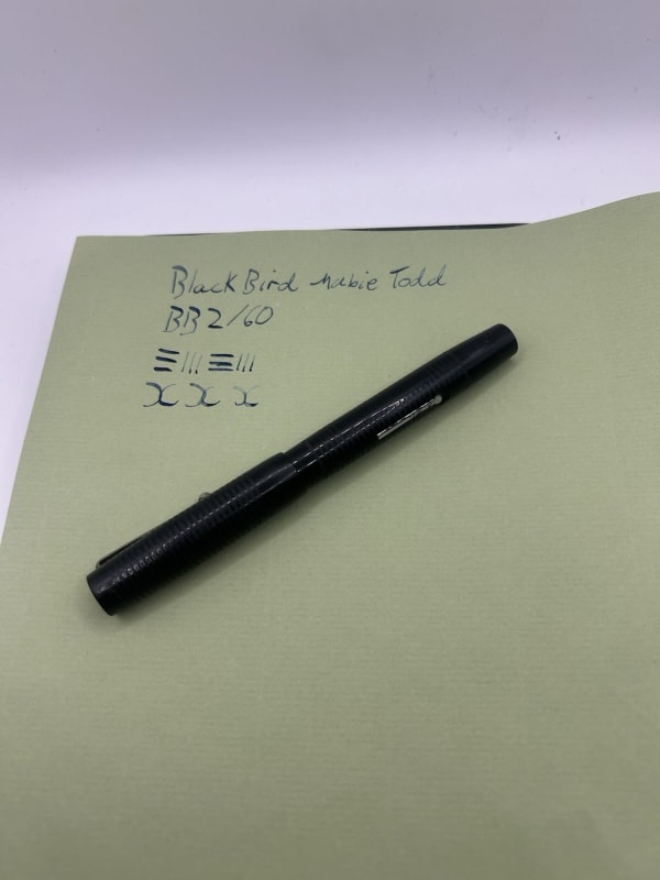 Blackbird Mabie Todd Bb2/60 Lever Fountain Pen 14Ct Gold Blackbird M Nib.
