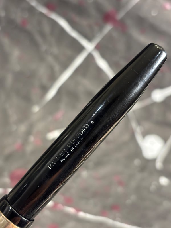 Parker Duofold Geometric Fountain Pen Black- Restored (Bfp681)