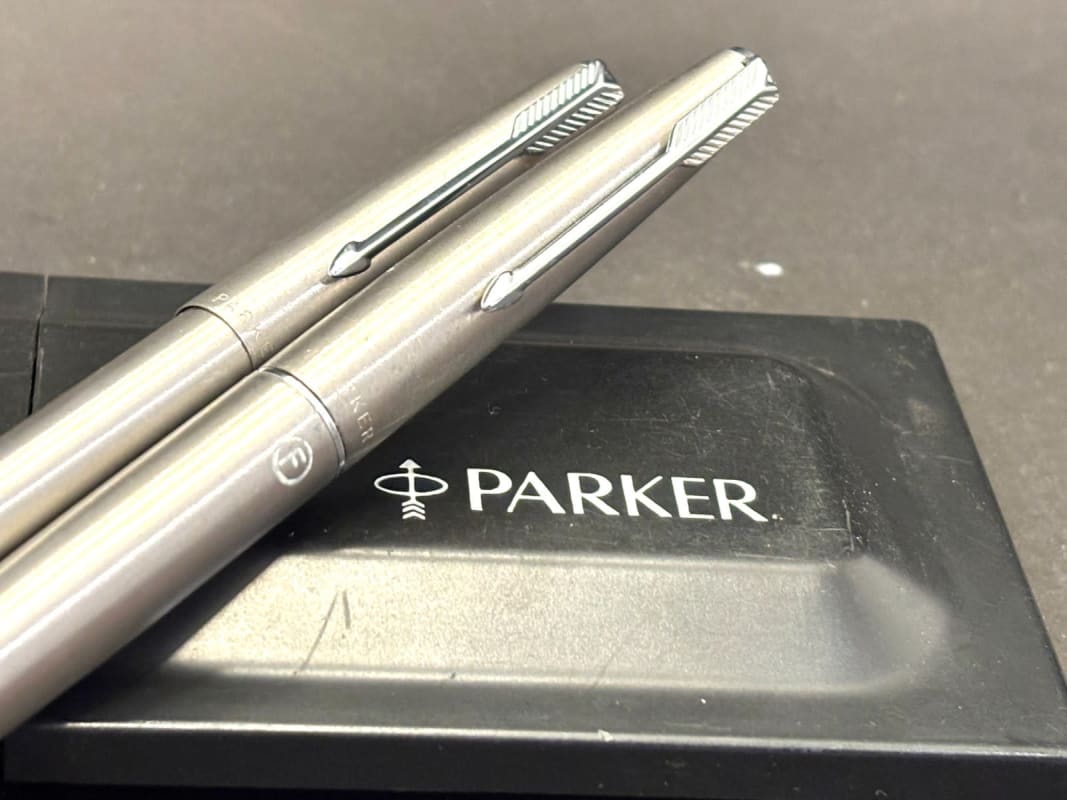NOS Parker 45 Aerometric Fountain Pen Flighter + Bp Set Argentina (Bfp602)