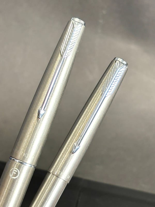 NOS Parker 45 Aerometric Fountain Pen Flighter + Bp Set Argentina (Bfp602)