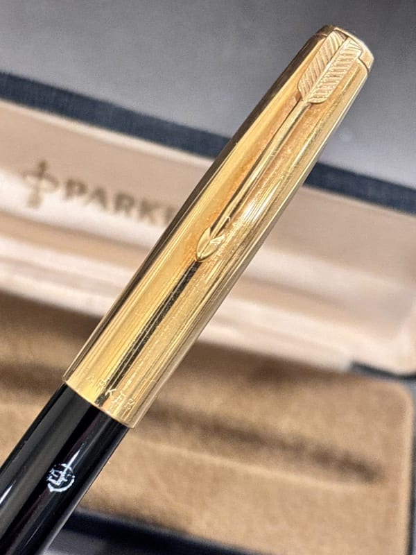 NOS Parker 51 Aerometric Fountain Pen Black Argentina (Bfp721)