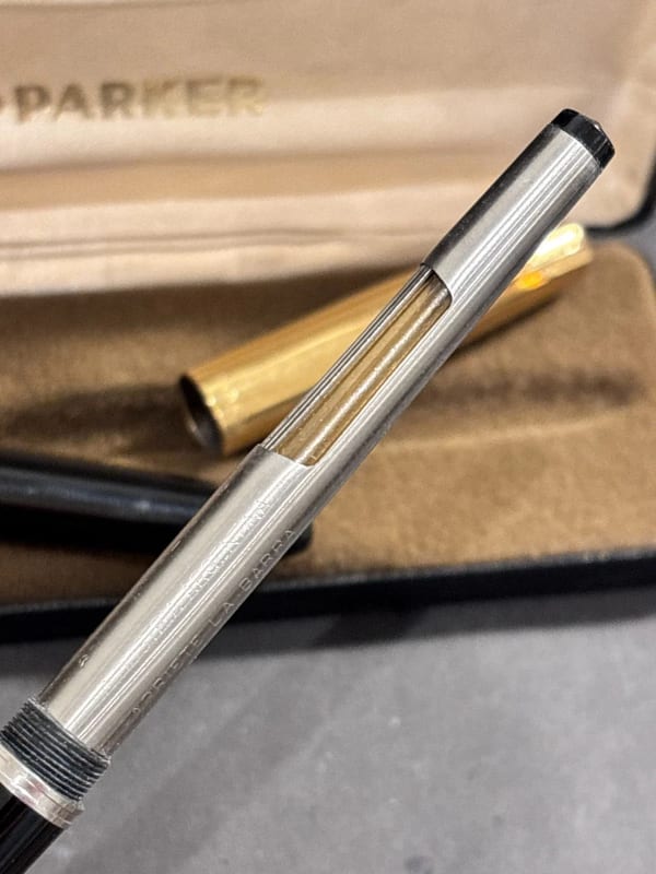 NOS Parker 51 Aerometric Fountain Pen Black Argentina (Bfp721)