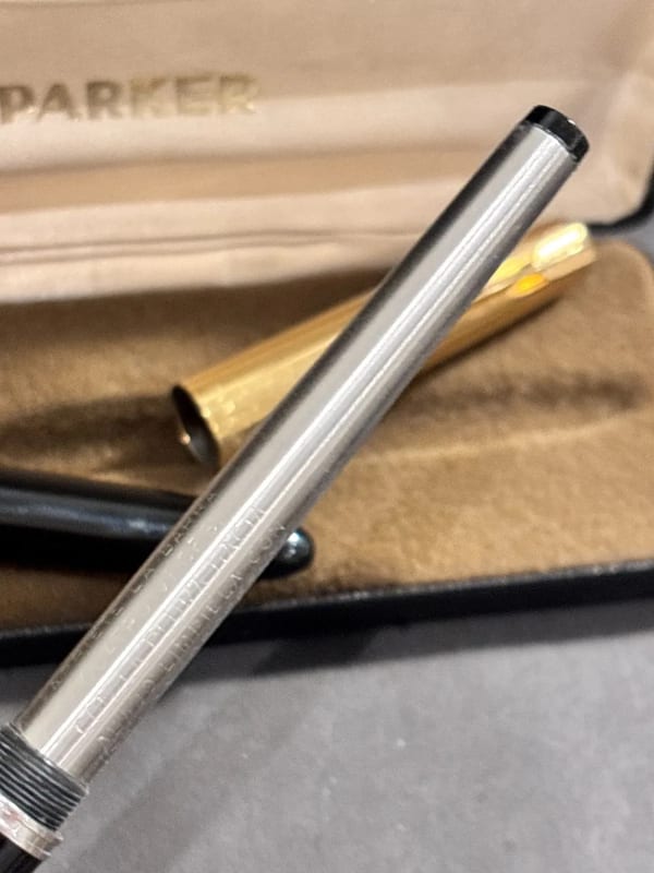 NOS Parker 51 Aerometric Fountain Pen Black Argentina (Bfp721)