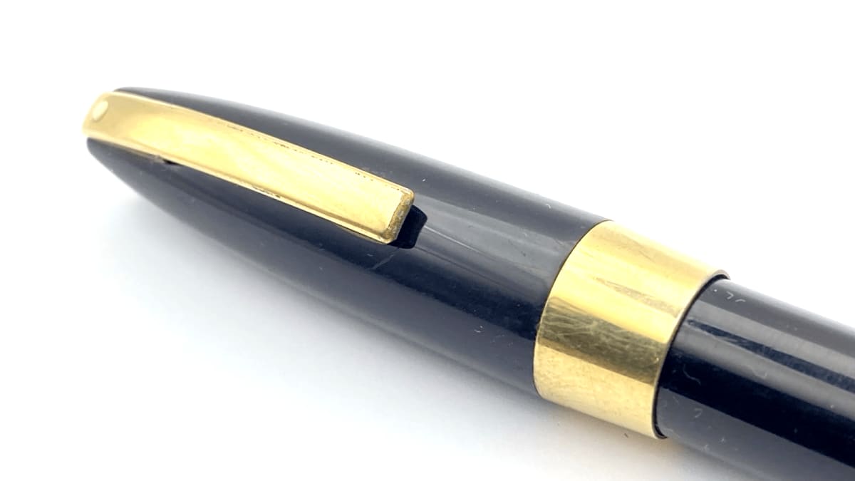 Vintage Sheaffer Pfm Iii Fountain Pen In Black 14K Gold Double Broad NIB USA