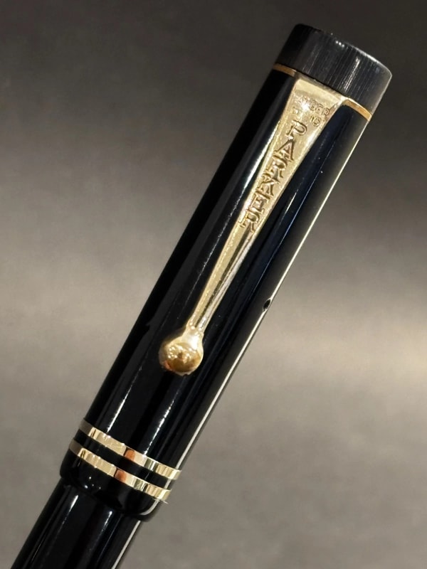 Parker Jack Knife Lucky Curve 20 Fountain Pen Gold 3 Nib - Restored (Bfp709)